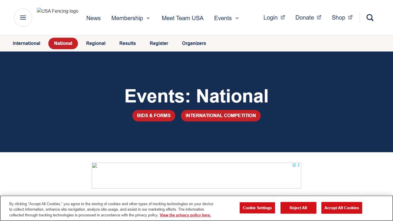 Events: National USA Fencing